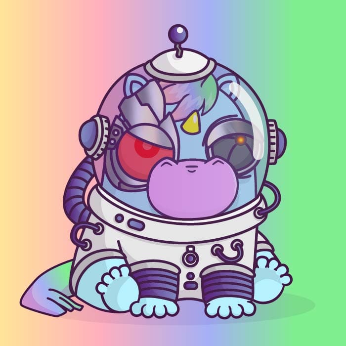 bad astronaut unicorn